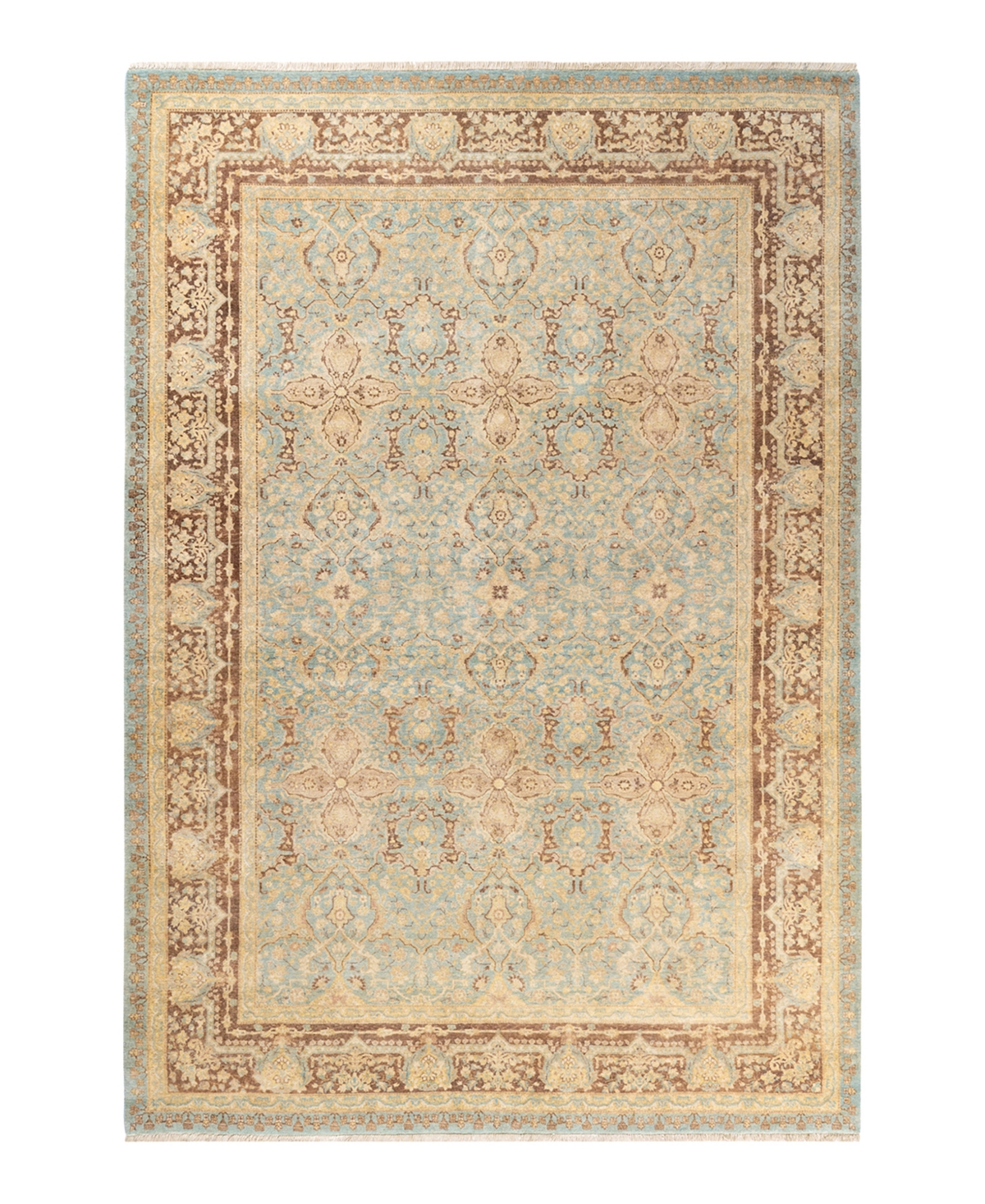 Closeout! Adorn Hand Woven Rugs Mogul M1503 6'1in x 9'1in Area Rug - Mist