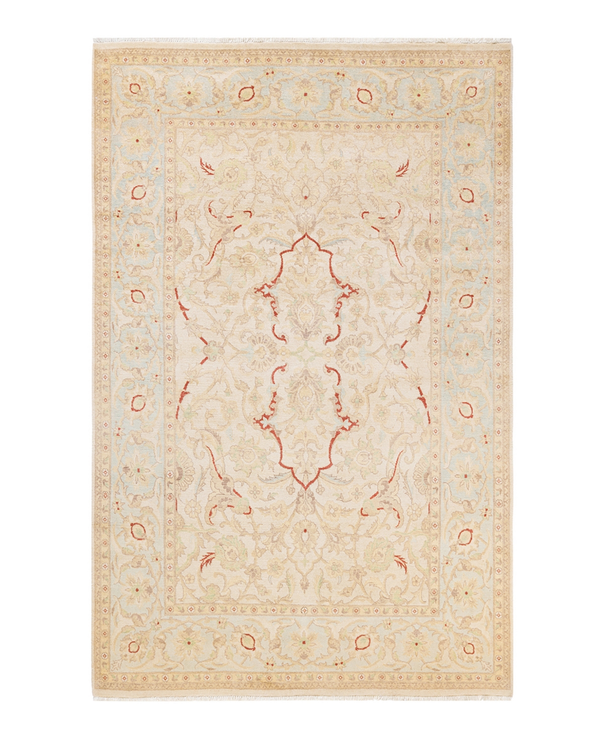 Closeout! Adorn Hand Woven Rugs Eclectic M1504 6' x 9'3in Area Rug - Ivory
