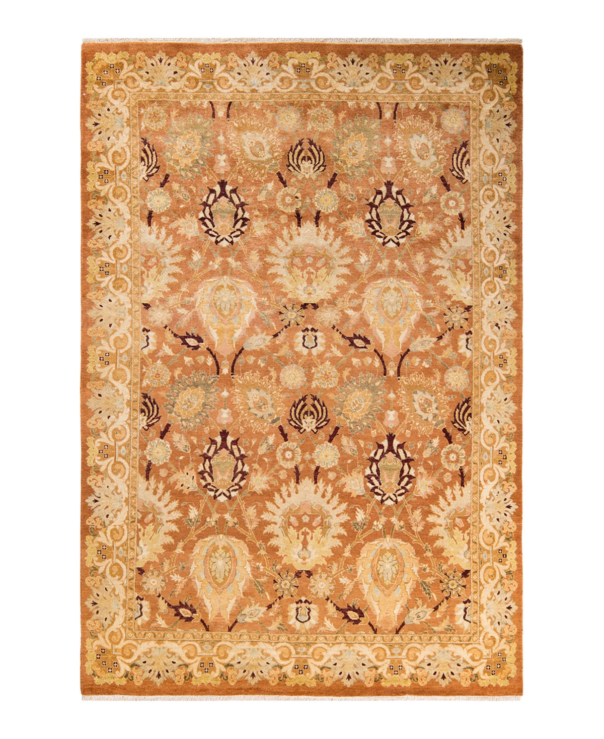 Closeout! Adorn Hand Woven Rugs Eclectic M1504 6'2in x 9'5in Area Rug - Brown