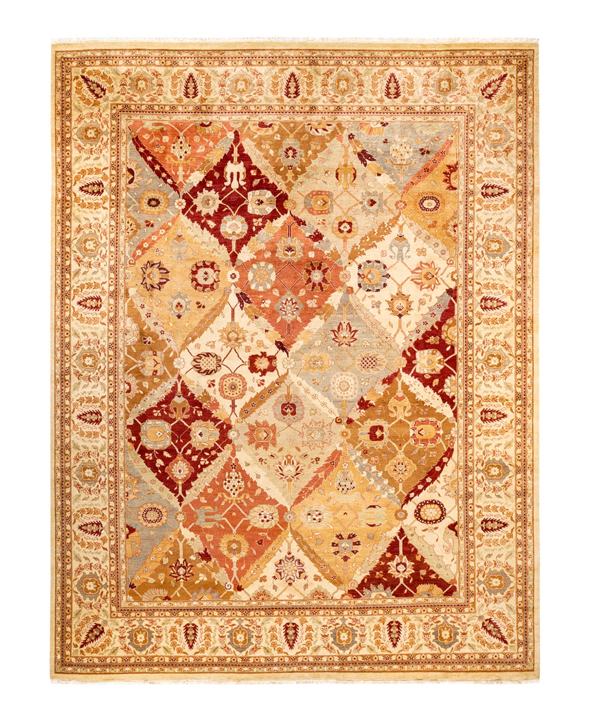 Closeout! Adorn Hand Woven Rugs Eclectic M1457 9'2in x 12'4in Area Rug - Ivory