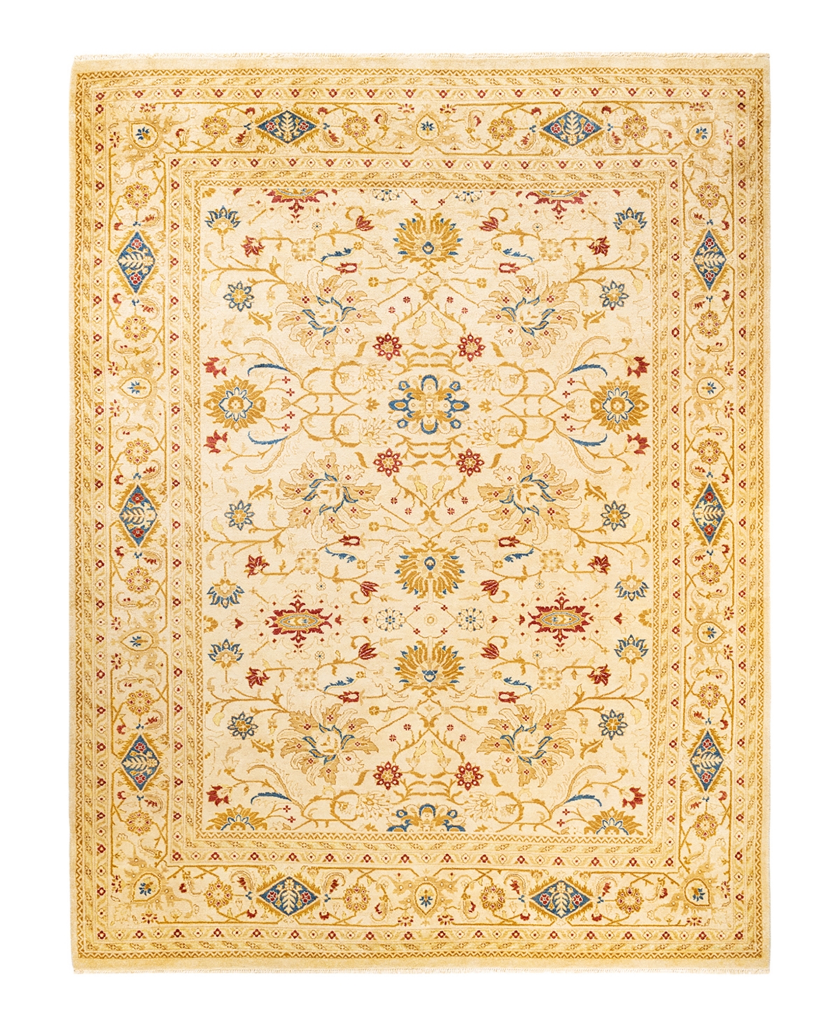 Closeout! Adorn Hand Woven Rugs Eclectic M1387 9'2in x 12'3in Area Rug - Ivory