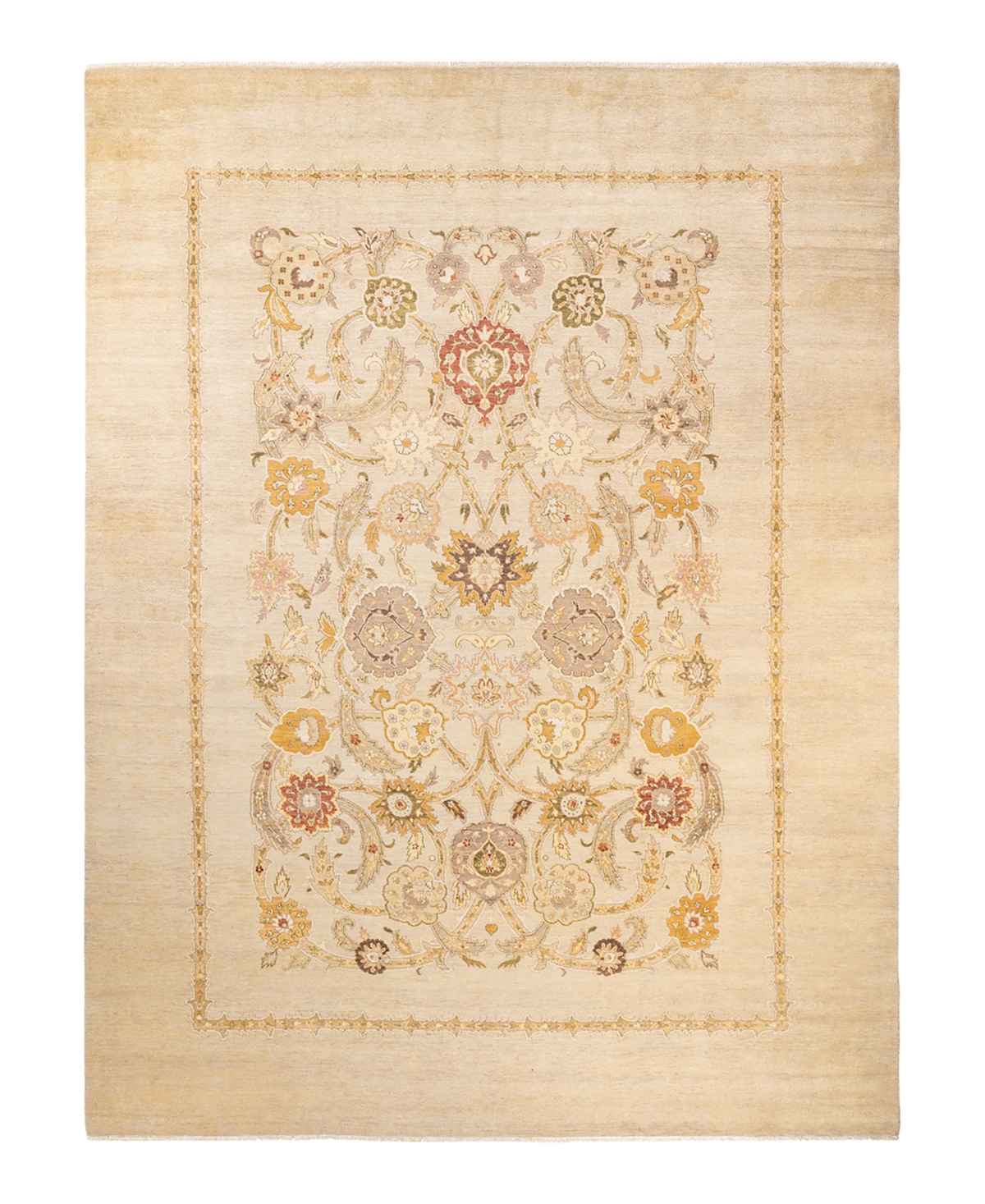 Closeout! Adorn Hand Woven Rugs Eclectic M1347 9'1in x 12'1in Area Rug - Ivory