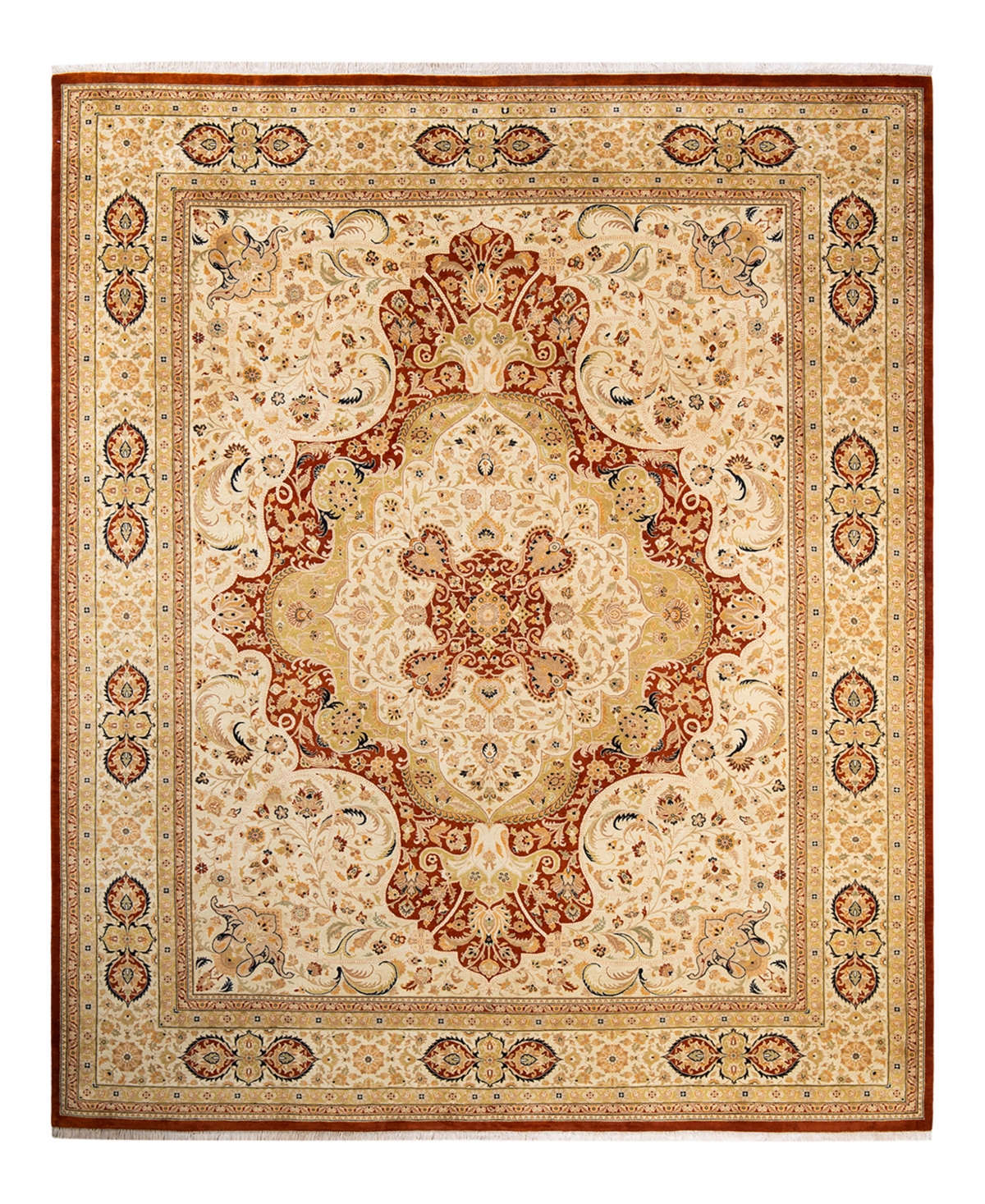 Closeout! Adorn Hand Woven Rugs Mogul M1676 8'2in x 10' Area Rug - Orange