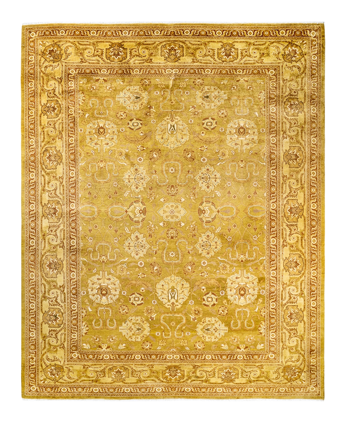Closeout! Adorn Hand Woven Rugs Eclectic M1353 9'2in x 11'10in Area Rug - Yellow