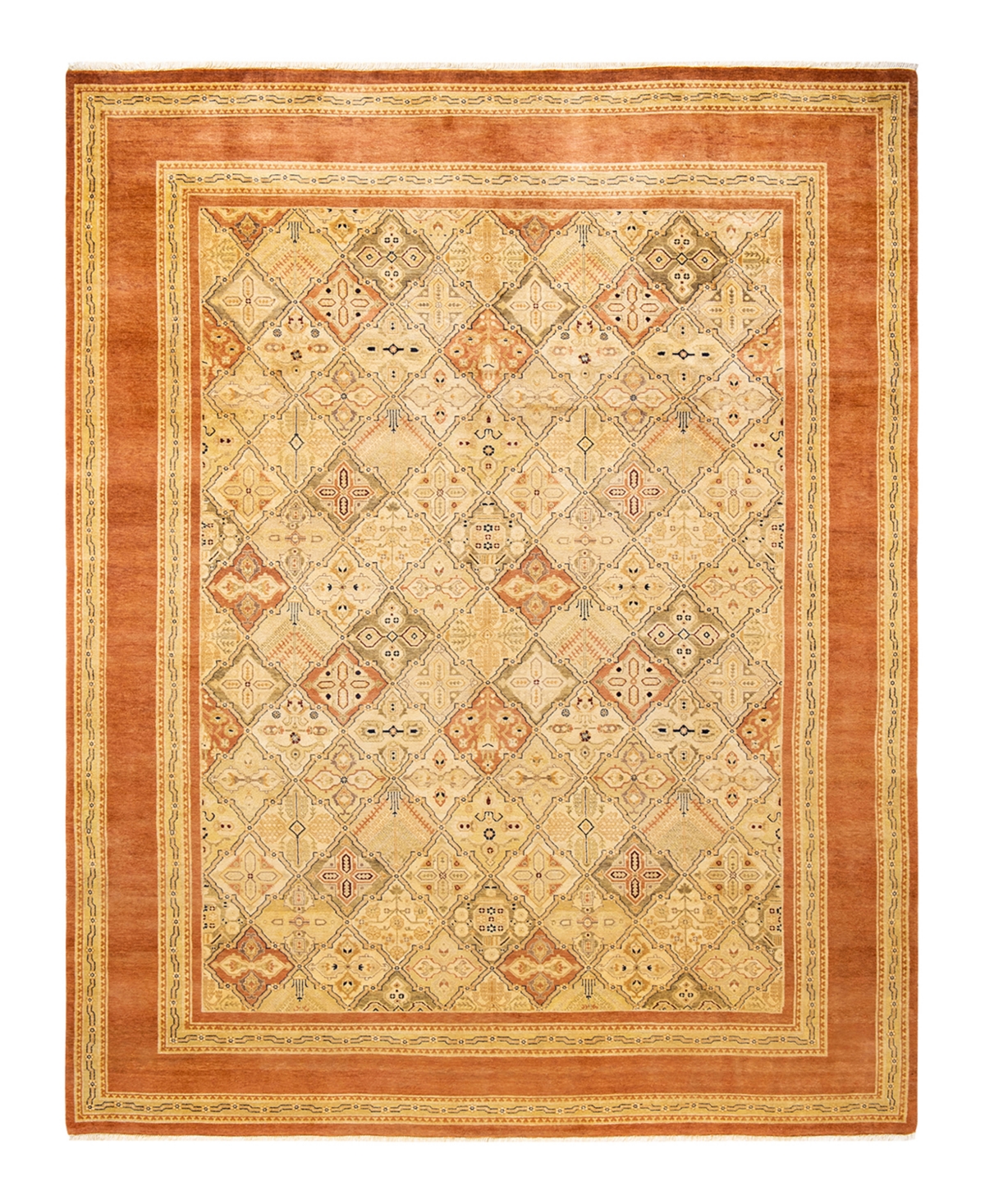 Closeout! Adorn Hand Woven Rugs Eclectic M1457 9'2in x 11'7in Area Rug - Brown