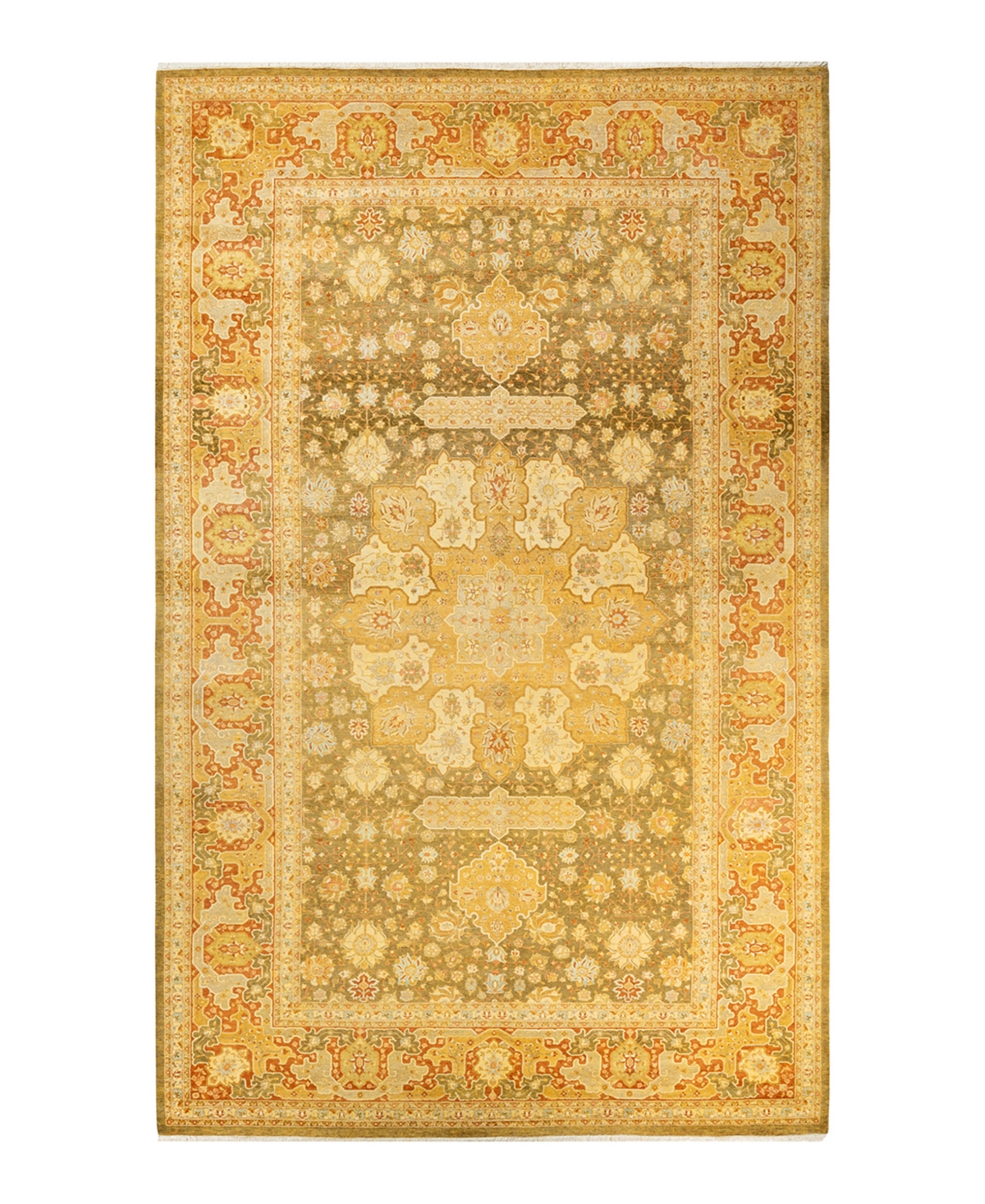 Closeout! Adorn Hand Woven Rugs Mogul M1503 8'3in x 13'8in Area Rug - Green