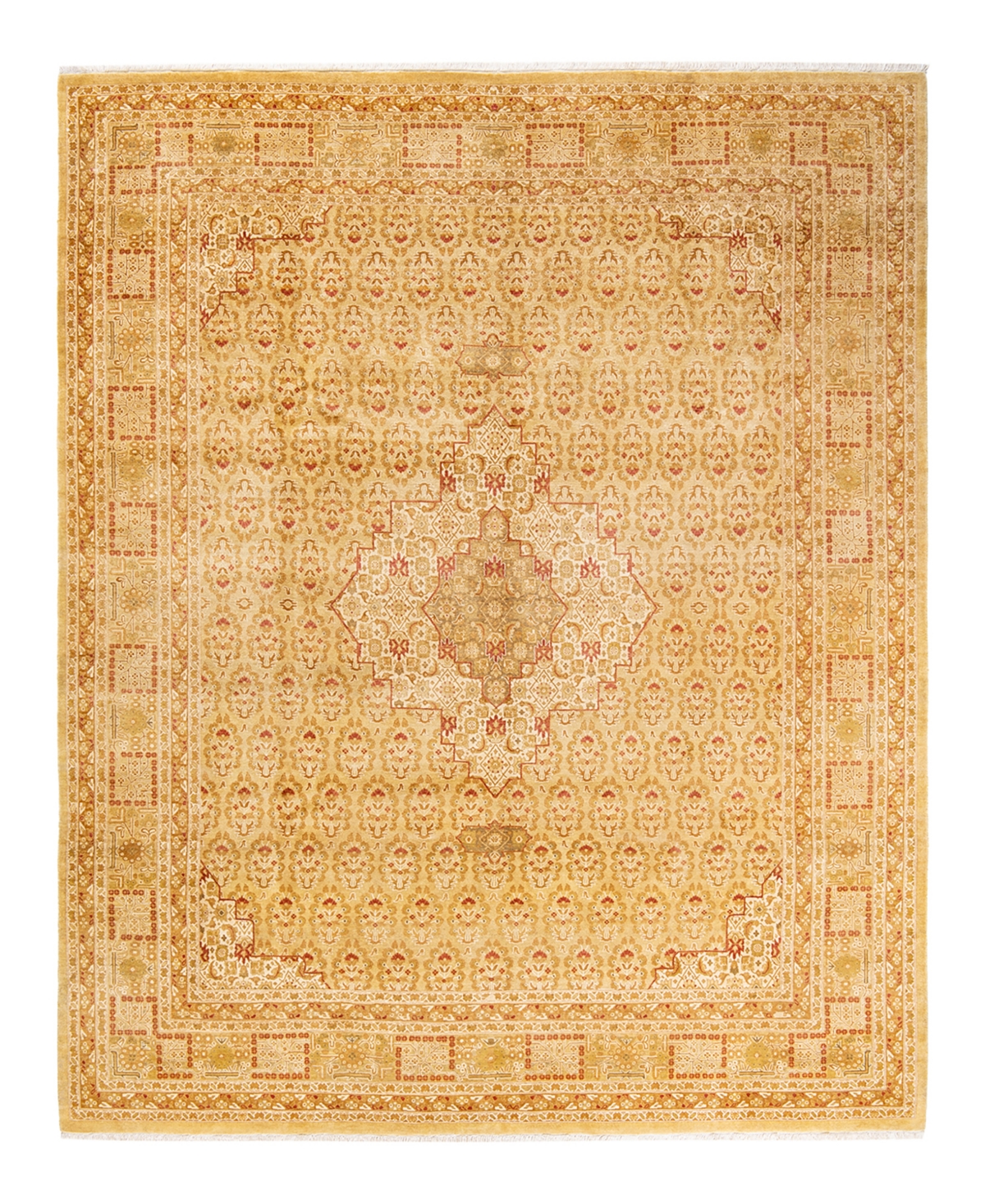 Closeout! Adorn Hand Woven Rugs Mogul M1462 8'1in x 10'2in Area Rug - Yellow