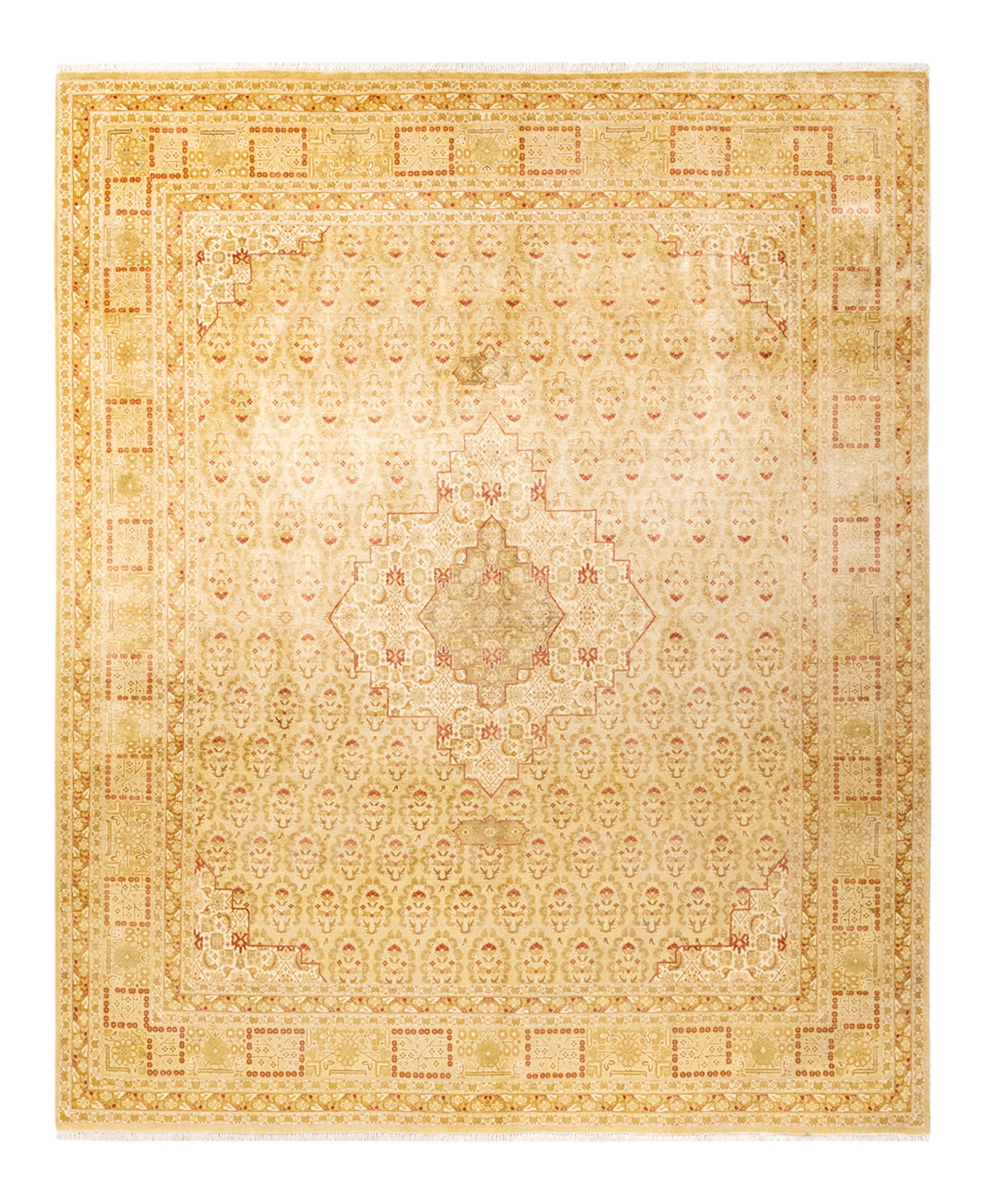 Closeout! Adorn Hand Woven Rugs Mogul M1440 8'1in x 9'9in Area Rug - Yellow