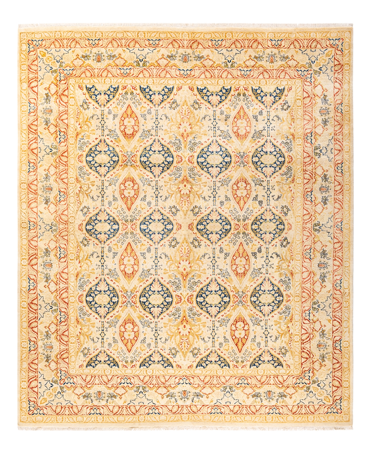 Closeout! Adorn Hand Woven Rugs Mogul M1462 8'1in x 10'1in Area Rug - Ivory