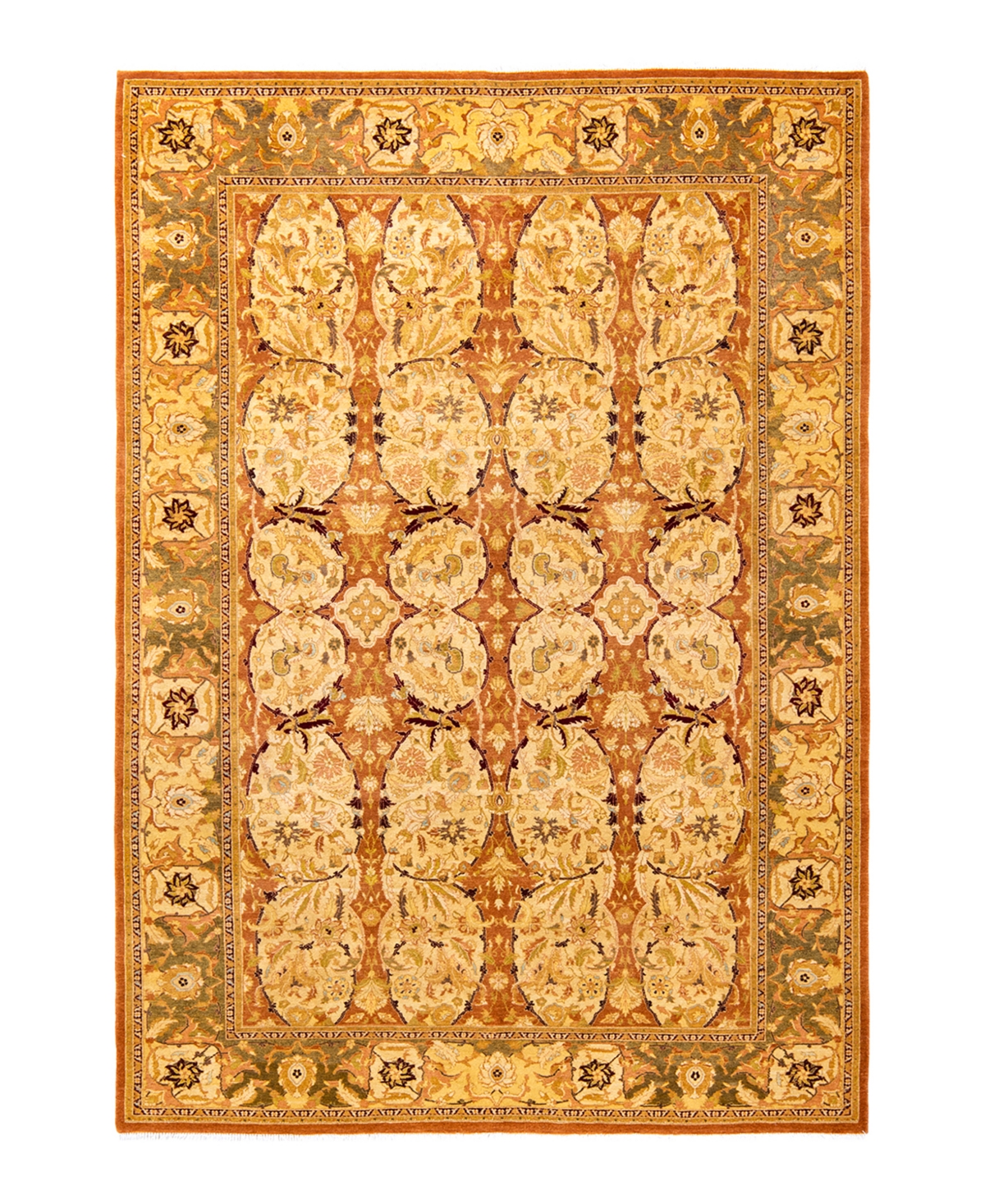 Closeout! Adorn Hand Woven Rugs Mogul M1335 6'1in x 8'10in Area Rug - Brown