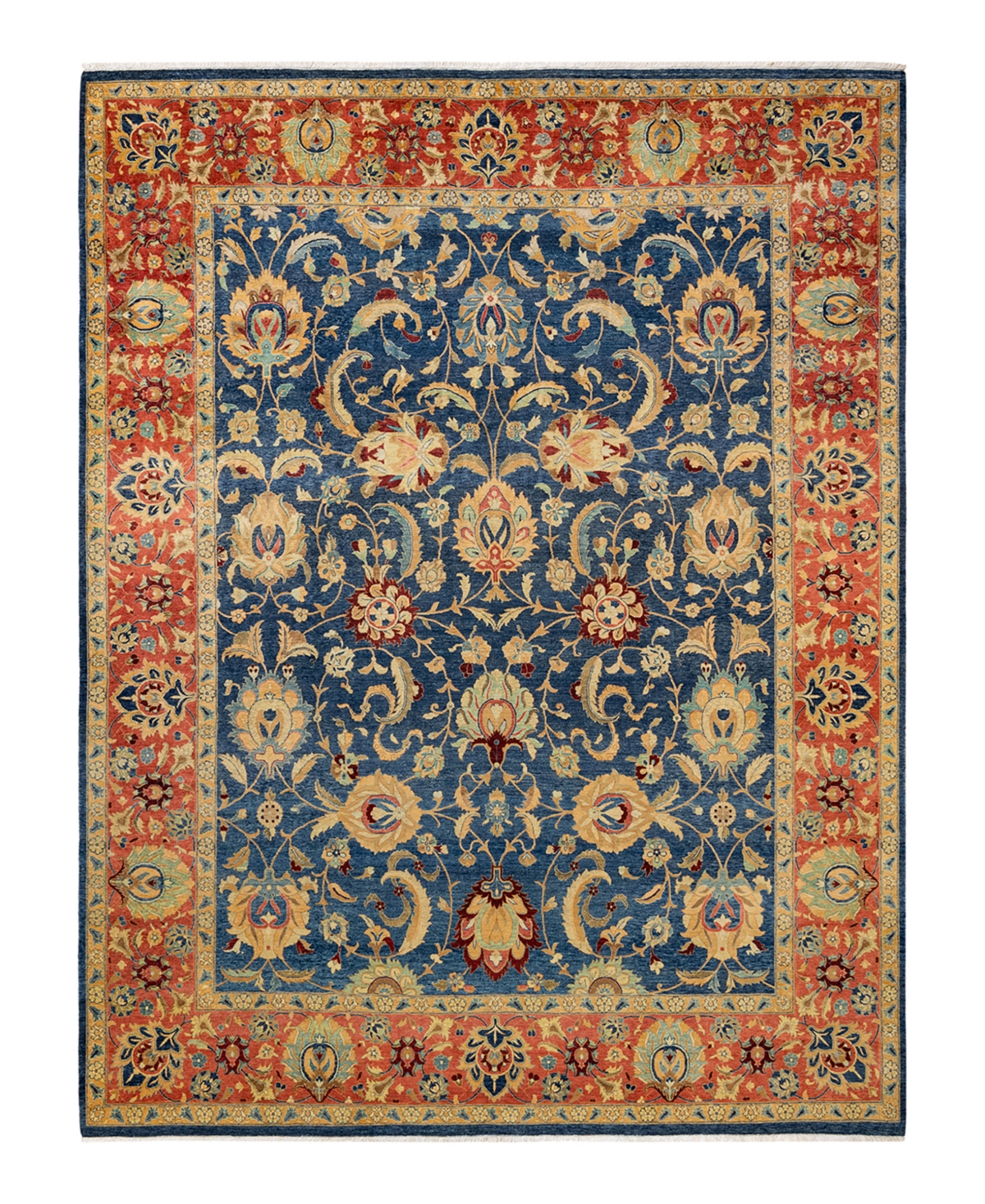 Closeout! Adorn Hand Woven Rugs Mogul M1602 8'2in x 10'8in Area Rug - Blue