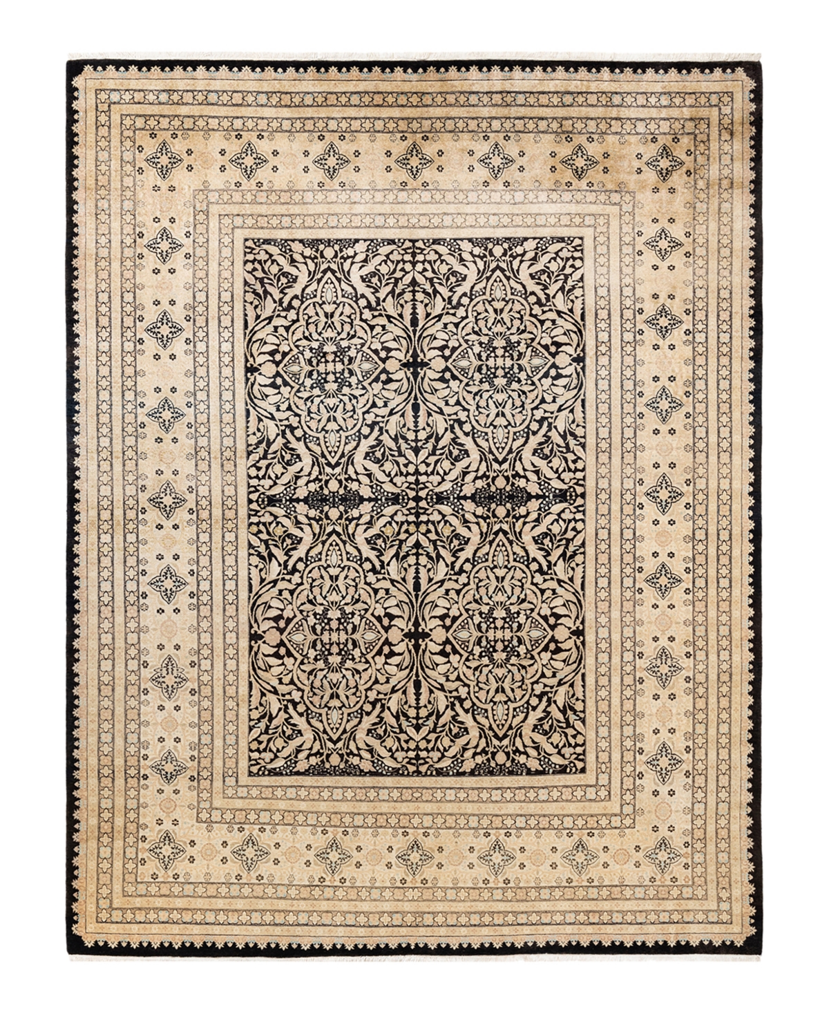 Closeout! Adorn Hand Woven Rugs Mogul M1503 8'1in x 10'9in Area Rug - Black