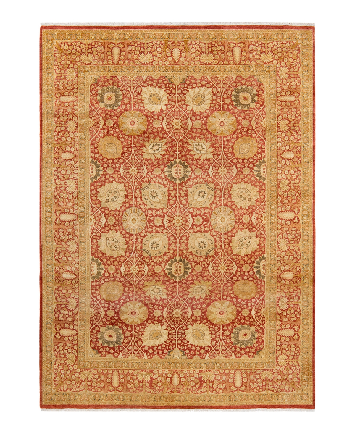 Closeout! Adorn Hand Woven Rugs Mogul M1521 6' x 8'7in Area Rug - Orange