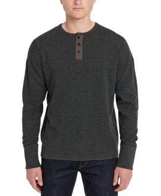T-shirt Henley Manches Longues Buffalo David Bitton - Mapped Rayé - Taille M