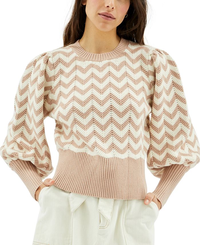 Poet sleeve sweater top