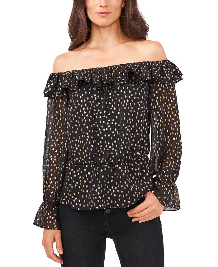 Vince Camuto Ruffled Off-The-Shoulder Blouse - Macy's