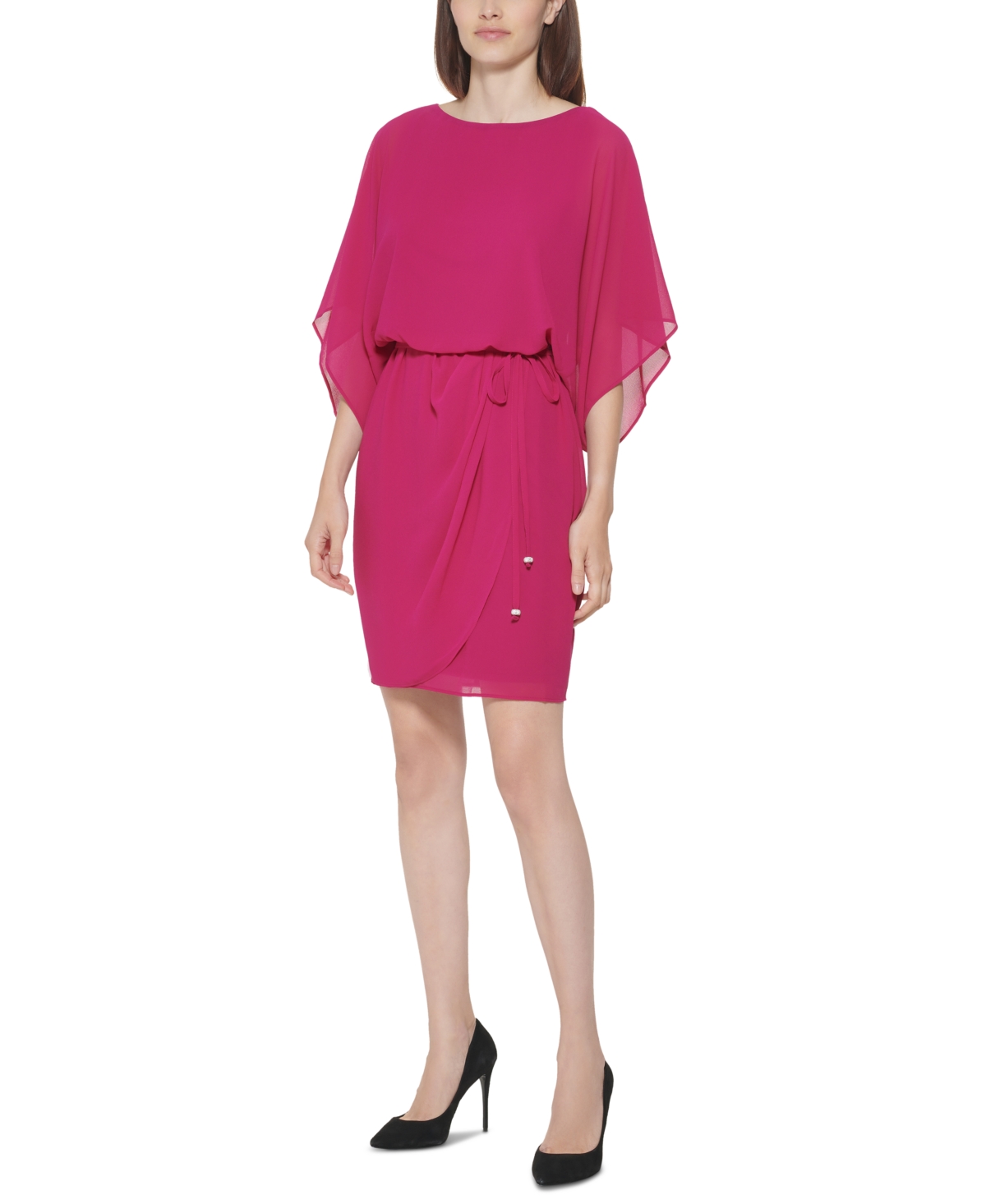 Jessica Howard Chiffon Blouson Dress In Orchid ModeSens