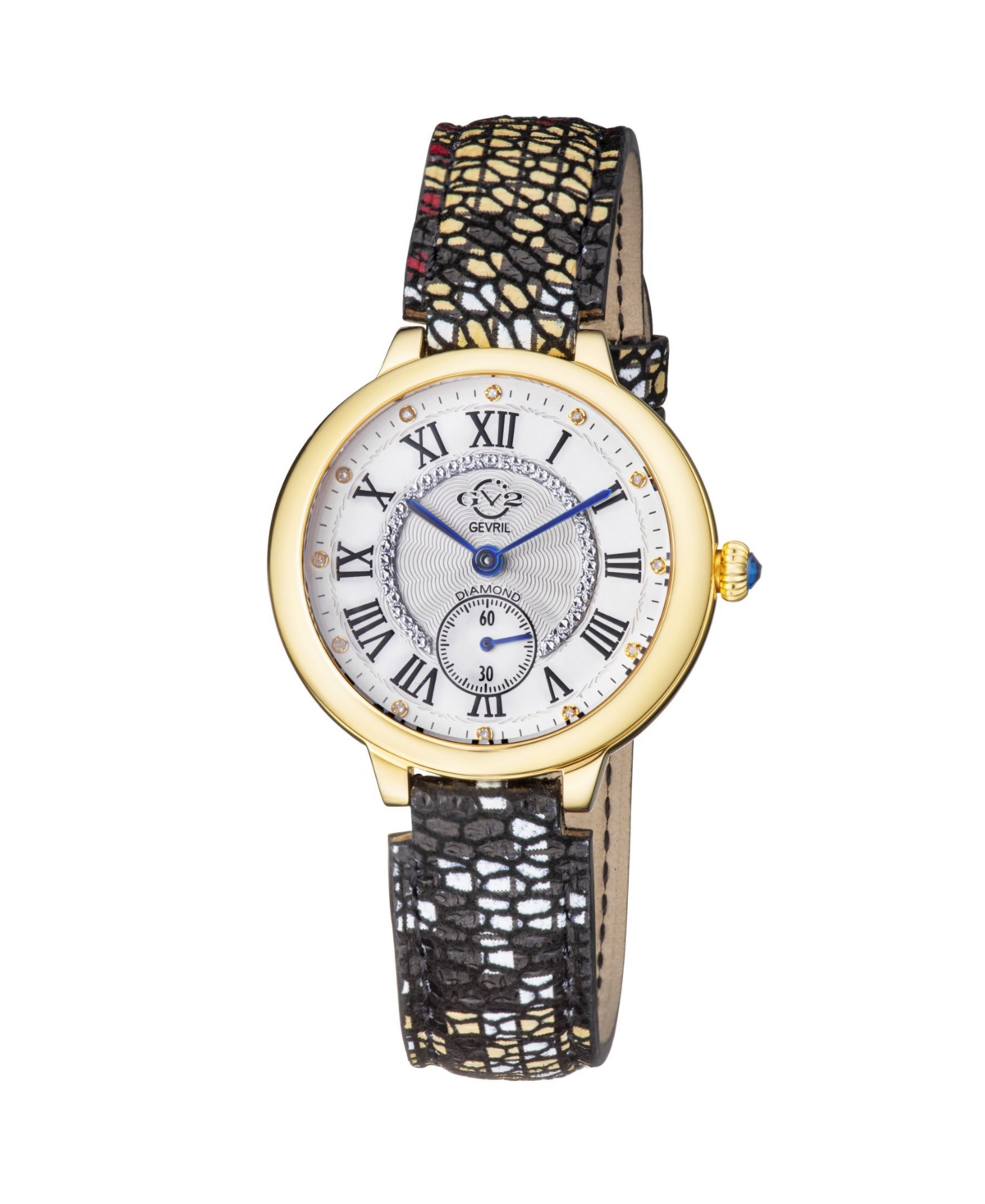 Gv2 Women's Rome 12202S Swiss Quartz Leather Watch 47.5 mm -  Gevril