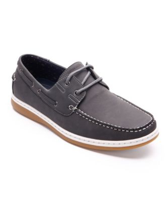 Aston Marc - Men's Faux Nubuck Boat Shoes