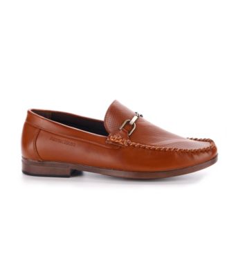Men's Perforated Buckle Loafers