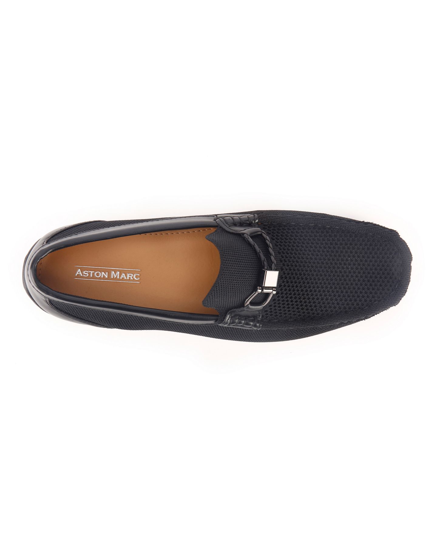 Мужские туфли Aston Marc Knit Driving Shoe, цвет: Чёрный — фото 4