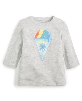 First Impressions - Baby Boys Long-Sleeve Snow Cone T-Shirt