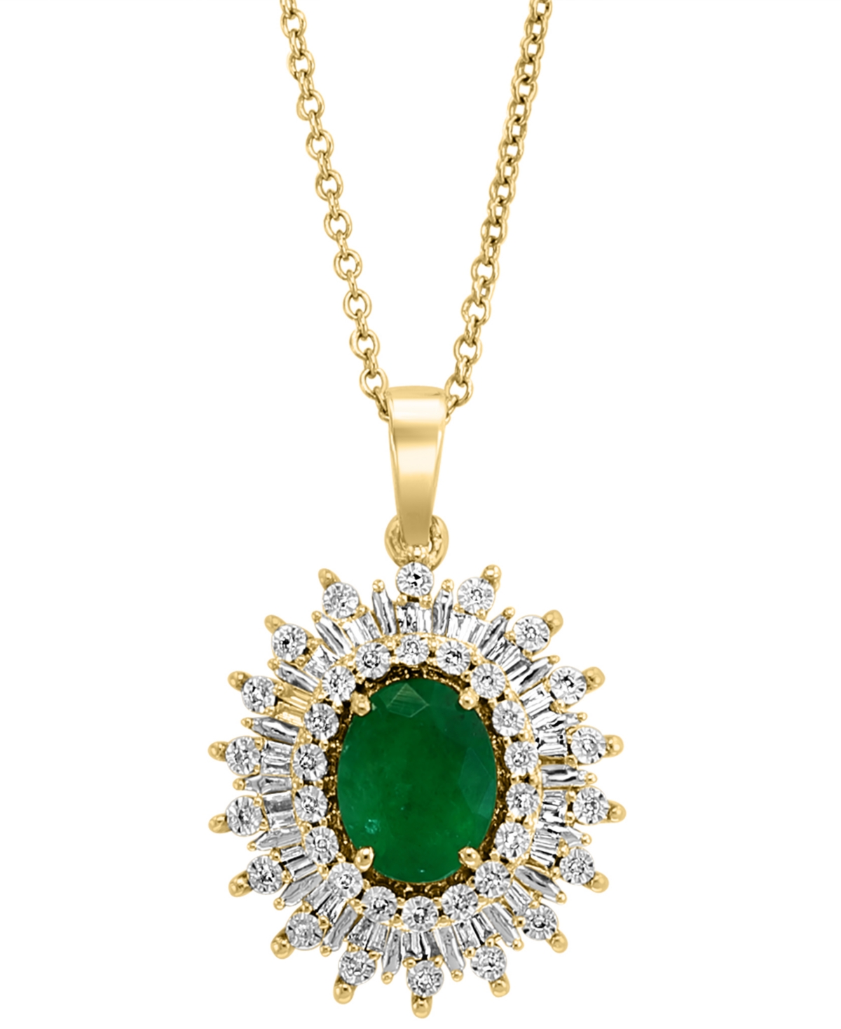 Effy(1-1/2 ct. t.w.) & Diamond (1/5 ct. t.w.) Halo 18