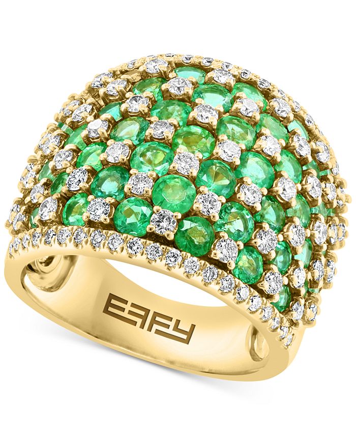 EFFY Collection EFFY® Emerald (3-3/4 ct. t.w.) & Diamond (1-1/5 ct. t.w ...