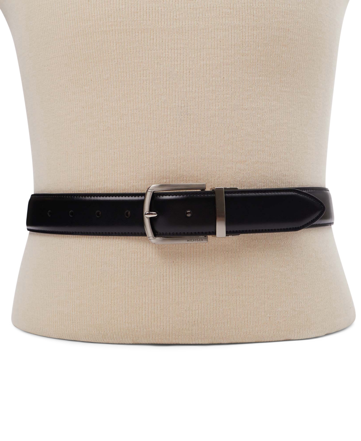 Shop Tommy Hilfiger Men's Reversible Flex Stretch Belt In Brown,black
