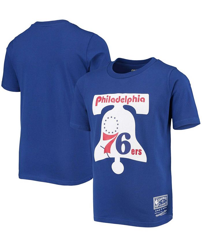 Mitchell & Ness Big Boys Royal Philadelphia 76Ers Hardwood Classics Tshirt Macy's