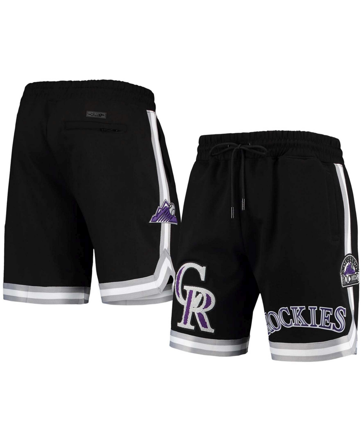 Men'sColorado Rockies Team Shorts - Black