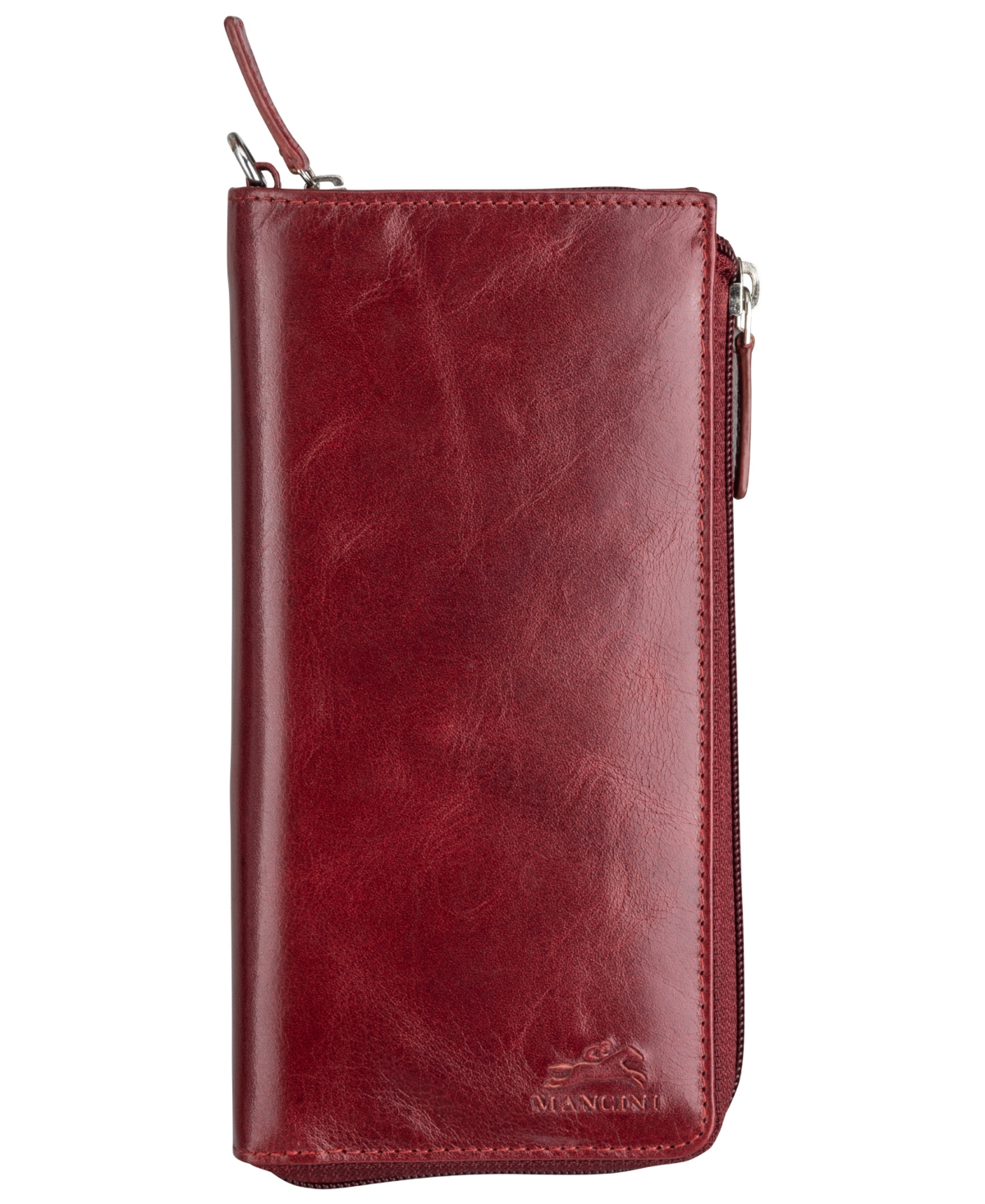 Mancini Men's Casablanca Collection Trifold Wallet In Red