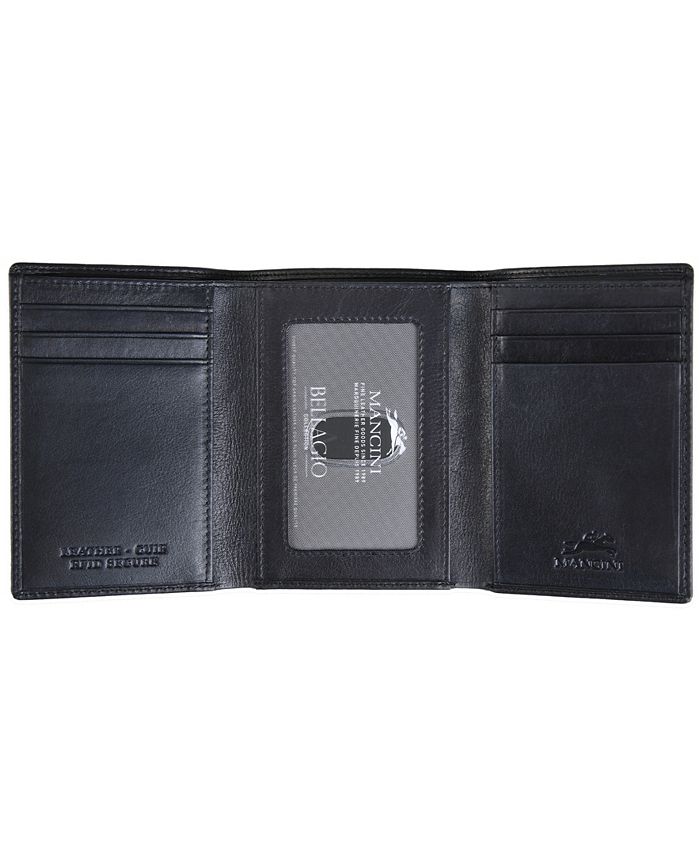 Mancini Bellagio Trifold Wallet – Top Grain Leather With RFID Protection For Men (Brown) - View #13