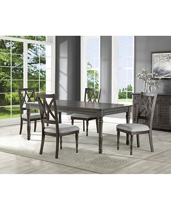 Furniture - Linett 5-Pc Dining ( Table + 4 Side Chairs)