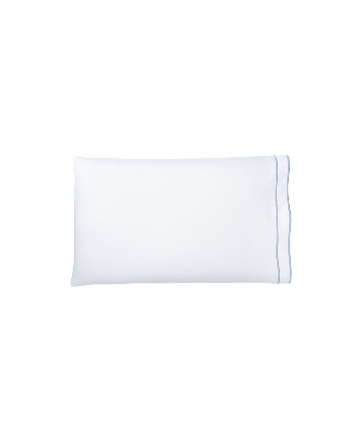 Ralph Lauren Spencer 300 Thread Count Sateen Border Pillowcase Pair, Standard Bedding In Blue