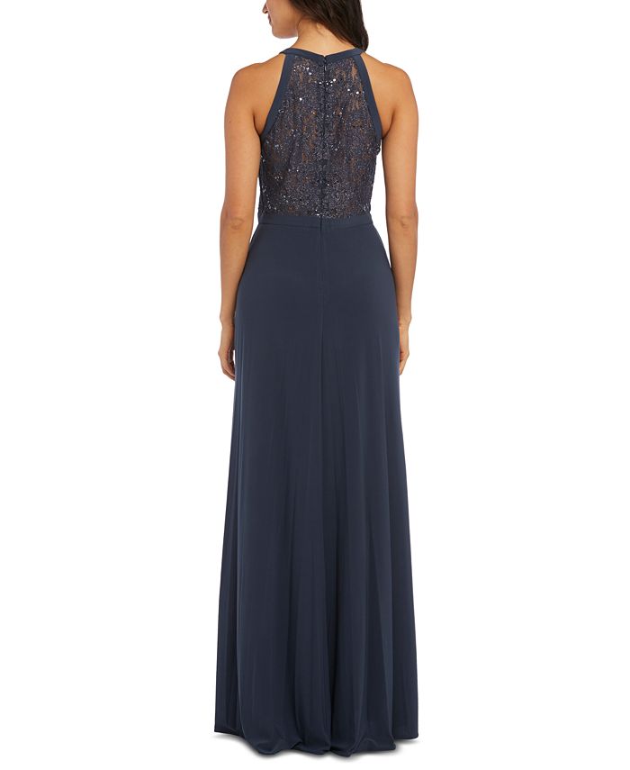 Nightway Lace Halter Gown & Reviews - Dresses - Women - Macy's
