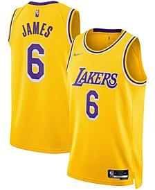 Men's LeBron James Gold-Tone Los Angeles Lakers 2021/22 Diamond Swingman Jersey - Icon Edition