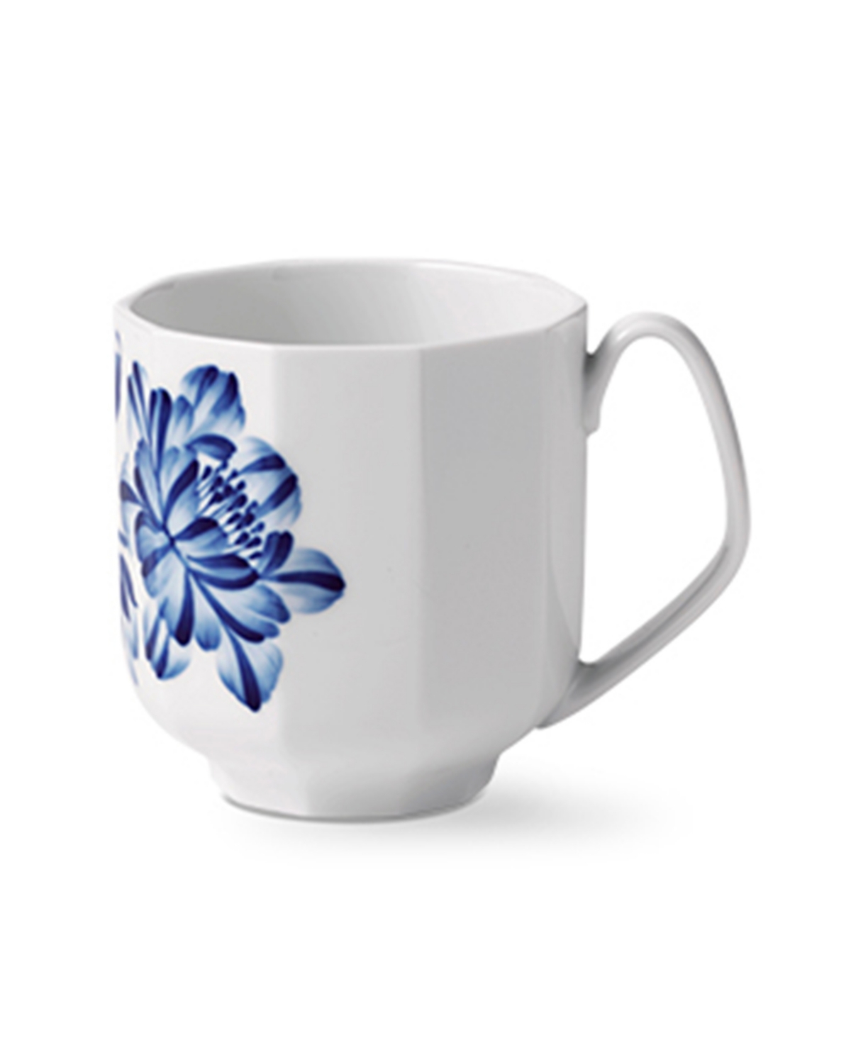 Blomst Mug Camellia, 11 oz - Blue and White