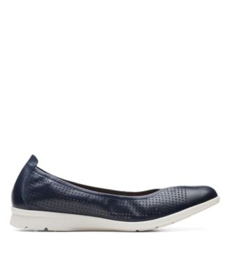 Clarks Jenette Ease Scarpe Basse Donna Peltro Metallico 39.5 EU
