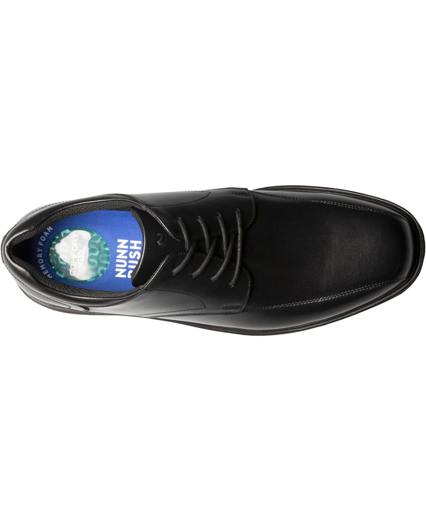 Мужские туфли Nunn Bush Kore Pro Bicycle Toe Oxford with Slip-Resistant Comfort Technology, цвет: Чёрный — фото 4