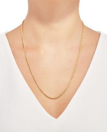Macy's - Rope Link 22" Chain Necklace in 14k Gold