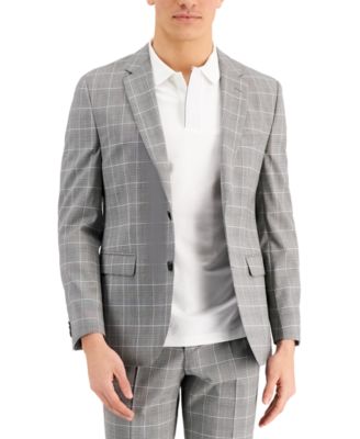 hugo boss glen plaid suit