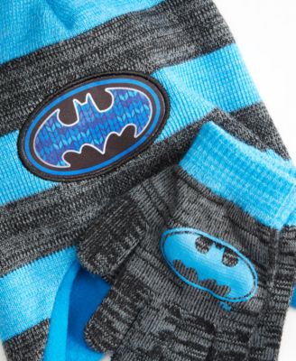 Berkshire Little Boys Batman Hat & Gloves Set - Macy's