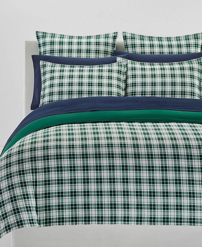 Lauren Ralph Lauren Ulster Plaid Flannel 3Pc. Comforter Set, Full
