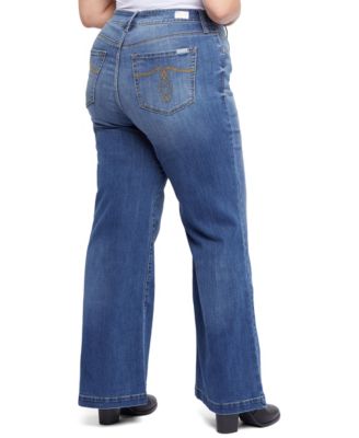 Seven7 Plus Size Bella Wide Leg Jeans 