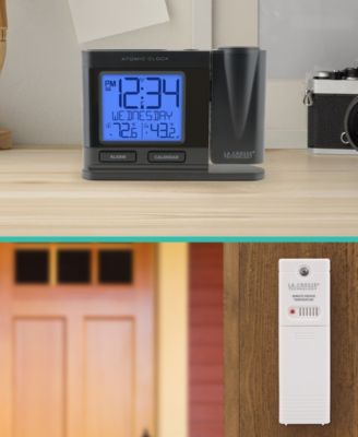 La Crosse Technology 616-41667-INT Atomic Projection Alarm Clock with Temperature