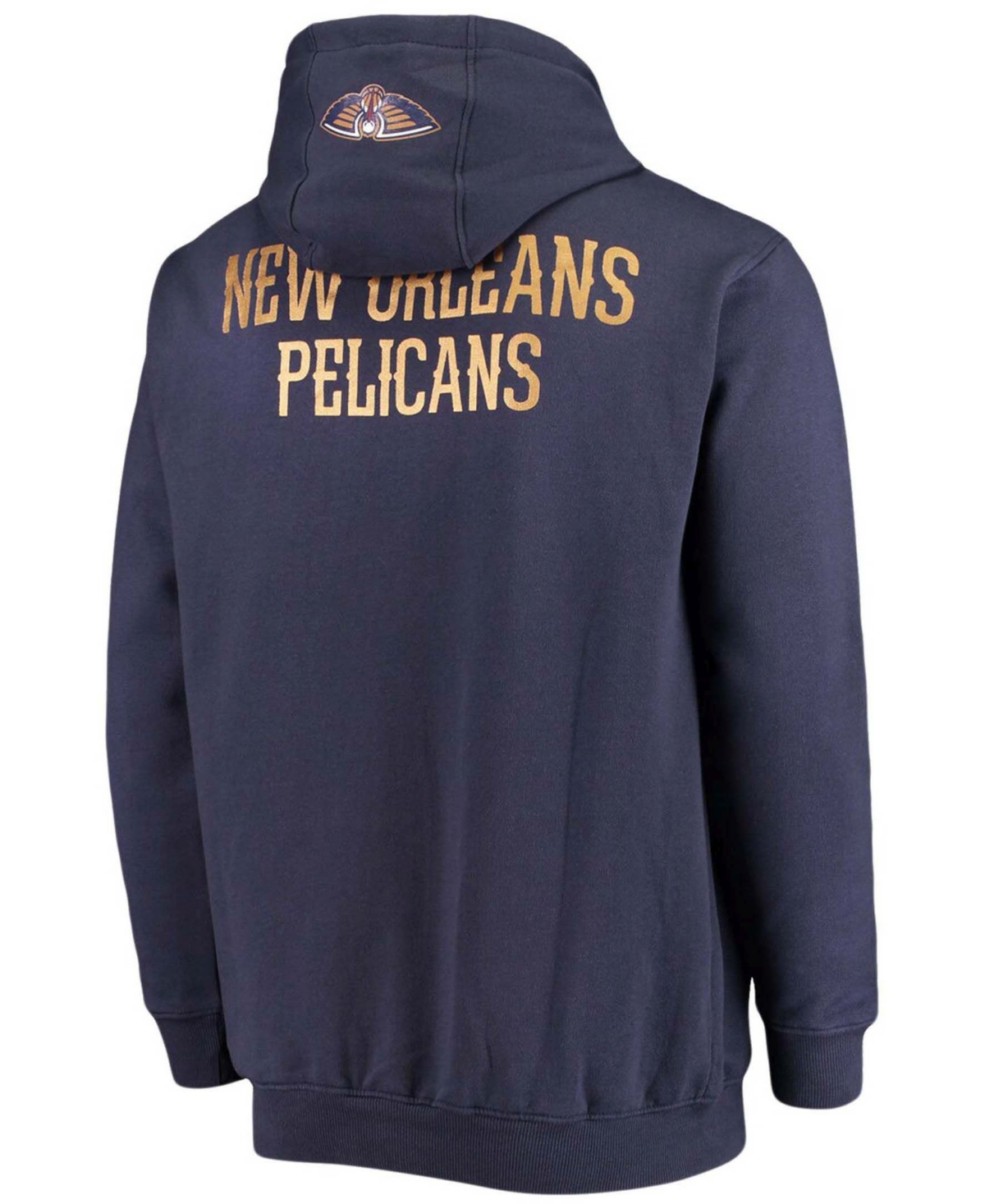 Men's Zion WilliamsonNew Orleans Pelicans Player Name and Number Full-Zip Hoodie Jacket - Navy