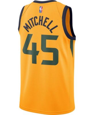売れ筋商品|||ナイキ カットソー トップス レディース Women's Donovan Mitchell Gold Utah Jazz 2019/20 City Edition Name and Number T-shirt Gold Women's Nike Donovan Mitchell Gold Utah Jazz 2019/20 City