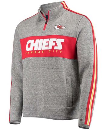 Men's San Francisco 49ers Tommy Hilfiger Heathered Gray Mario Quarter-Zip  Jacket