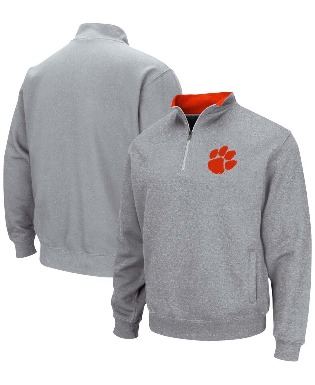Men's Colosseum Clemson Tigers Tortugas Logo Quarter-Zip Pullover Jacket - Purple